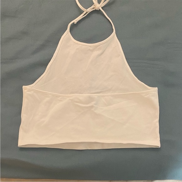 H&m white halterneck crop top - Picture 2 of 5
